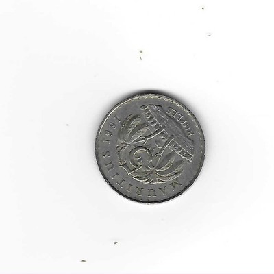 1 coin from Mauritius