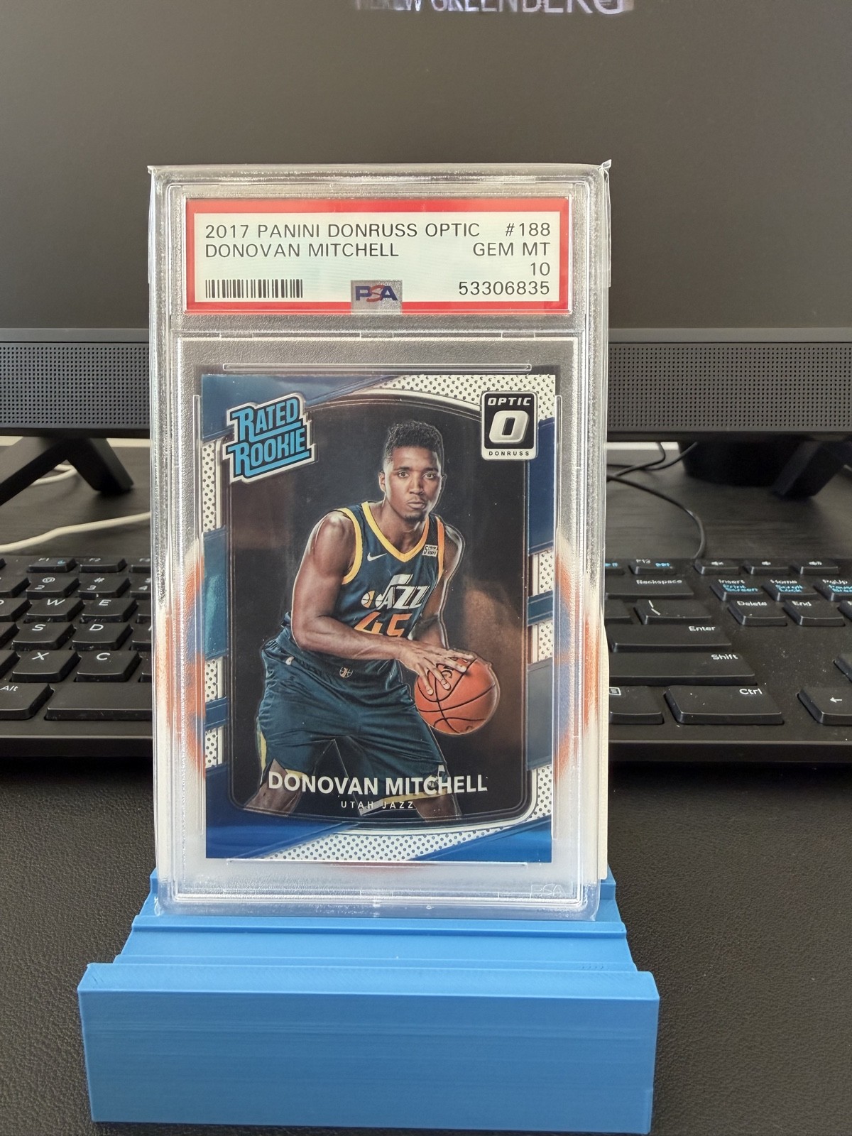 2017-18 Panini Donruss Optic - Rated Rookie Donovan Mitchell #188 (RC) PSA 10