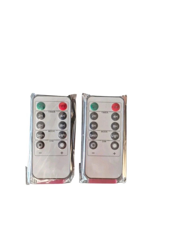 LED Stabkerzen 6er Set Echtwachs Flackerlicht Fernbedienung Timer Fernbedienung - Bild 3 von 4