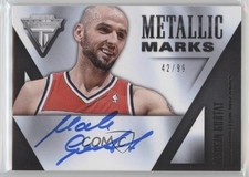2013-14 Panini Titanium Metallic Marks Auto 42/99 Marcin Gortat #11 Auto 0s3