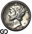 1942/1 Mercury Dime *Highly Sought Mint Error, Overdate* Choice XF++