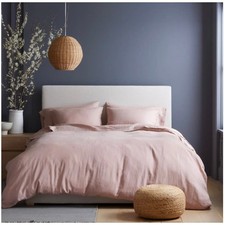 Quince European Linen Duvet Cover Size Full/Queen Mauve Q9