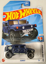 2024 Hot Wheels Blue Humvee 33250 Hw First Response 410 2024 Hot Wheels Blue Humvee 33250 Hw First Response 410