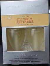 New The White Barn Candle Co. Wallflowers Mango Spearmint 2 Fragrance Bulb Pack