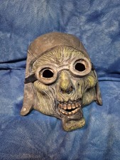 Vintage 1995 Rubies Dead Zombie Pilot Halloween Mask Low Altitude Scary RARE
