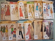  U PICK  1970s Sewing Pattern KNITS vintage VARIOUS SIZES Simplicity McCalls