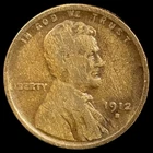 1912-S Wheat Cent - Lincoln Penny United States of America 1c Vintage Coin