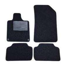 Fußmatten Set Autoteppiche für Peugeot 407 ab 2004 bis 2012, Schwarz