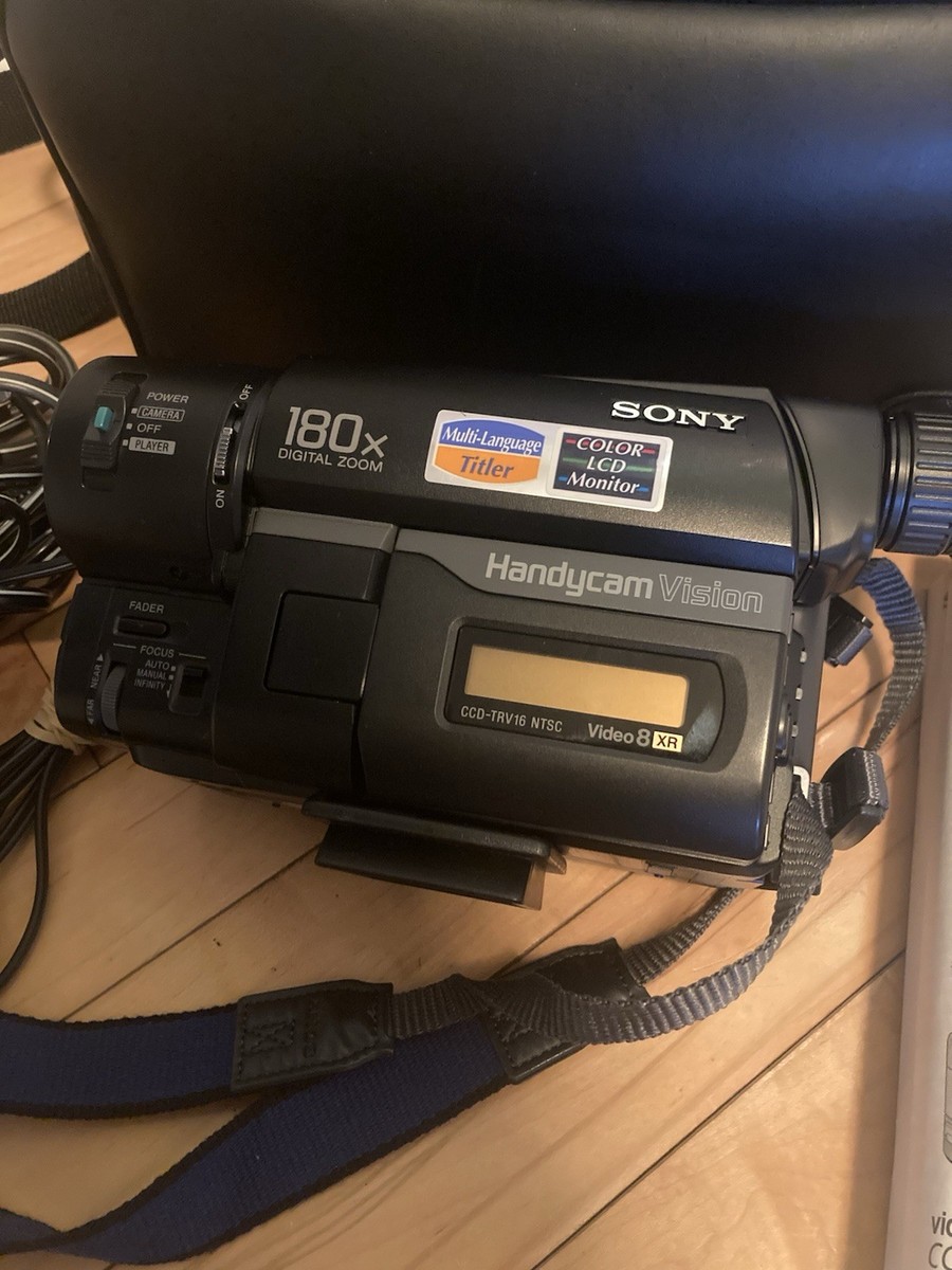 SONY VideoHi8Handycam CCD-TRV116 ④ Sony Handycam Vision CCD-TRV16 8mm 180X Zoom Video 8 XR