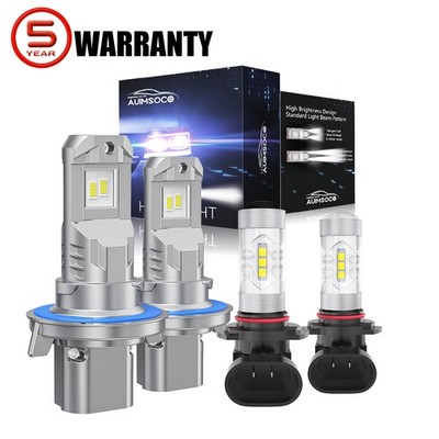 LED Headlight Bulbs High Low Beam Fog Light Combo 10000K 1000000LM White Bright