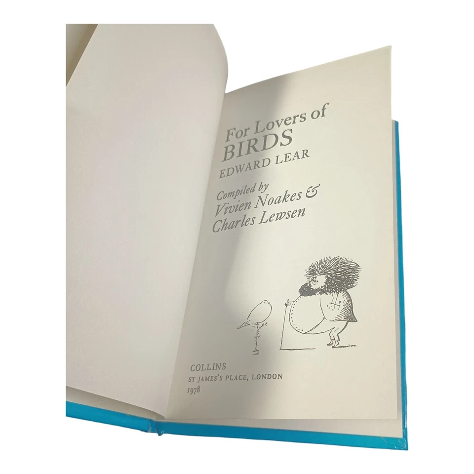 For Lovers of Birds by Edward Lear – 1978 Vintage Hardcover Collins Ornithology - Image 4 of 4