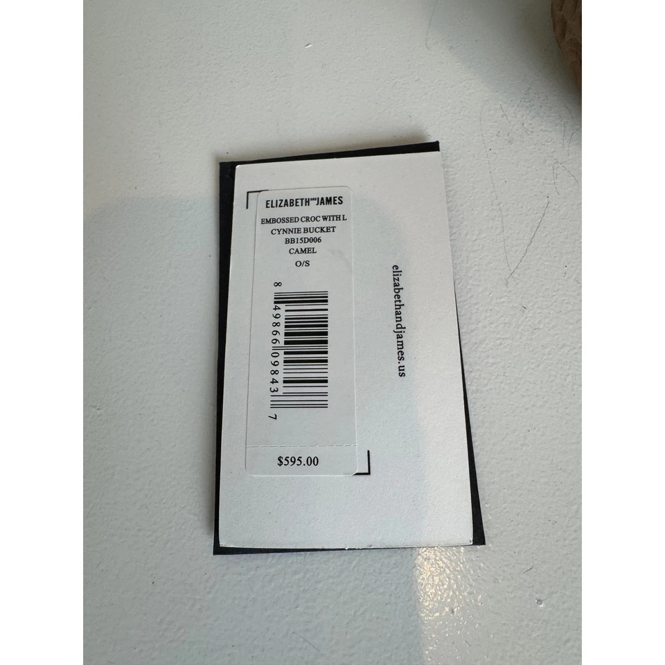 Elizabeth and James 骆驼浮雕 Croc Cynnie 水桶包 抽绳 骆驼 — 第 3/4 张图片