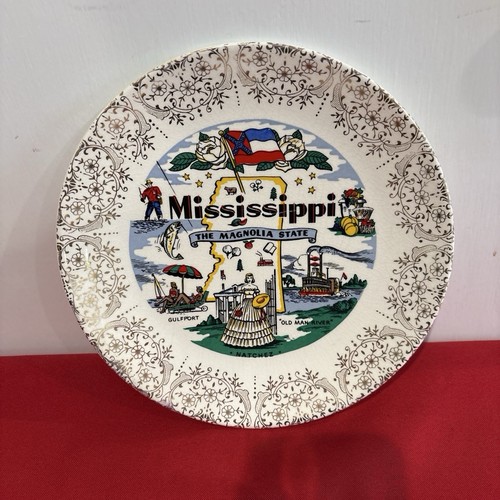Vintage Mississippi Souvenir Plate