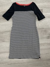 Ralph Lauren Large Women's Black White Striped Shift Dress