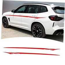 Car Body Side Door Stickers BI010 Universal Vinyl DIY Modified Sports Red