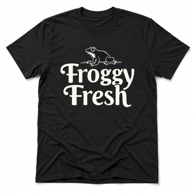 Froggy Fresh Frog Graphic T-Shirt, Unisex, Funny Nature Tee, Comfy, Lightweight
