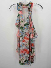 Alice + Olivia Pink Size Small Floral Shift Knee Length Long Sleeve Dress