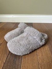 Crocs Classic Cozzzy Slipper Faux Fur Fleece House Shoes Taupe M5 W7 NWOB 209386