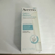 Aveeno Calm + Restore Skin Therapy Balm 1.7 oz Oatmeal Skin Protectant