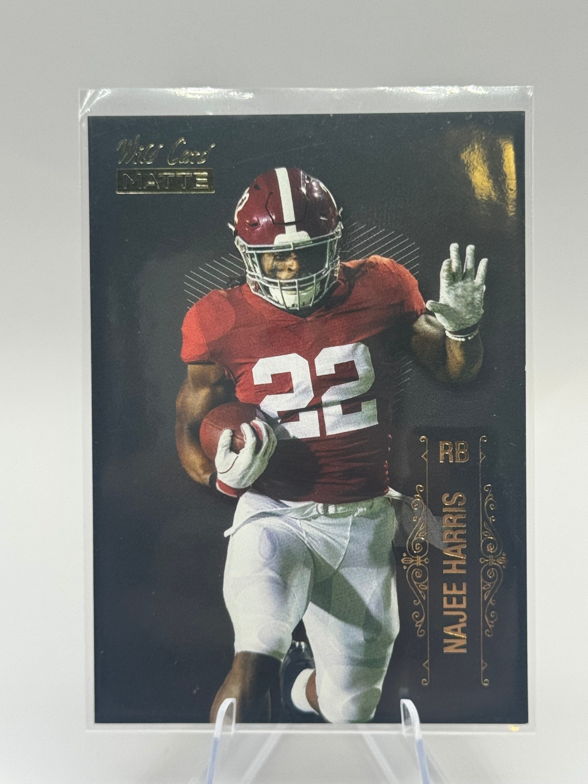 Najee Harris LBC-7 Black 2021 Wild Card Matte