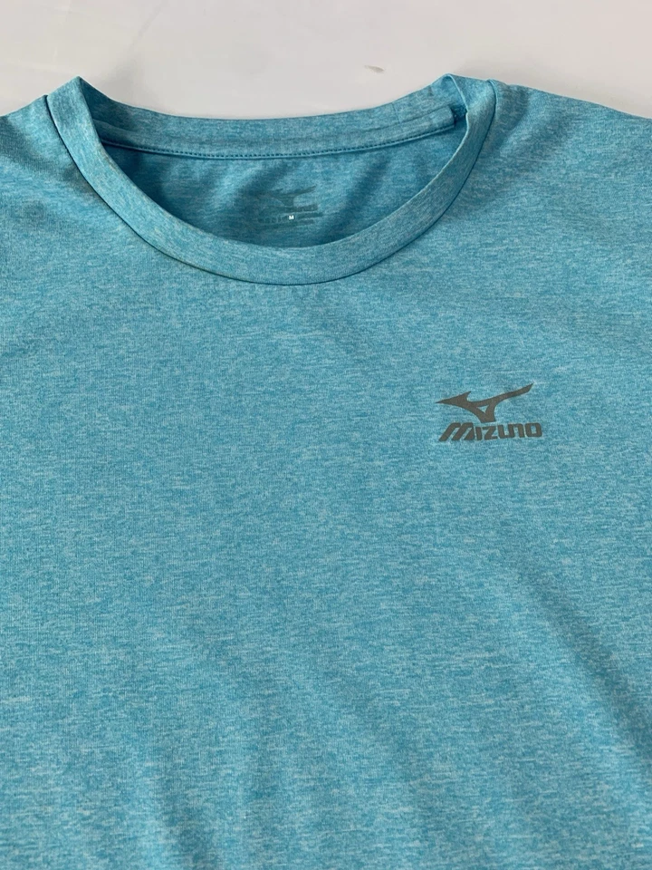 Camisa de correr Mizuno de secado rápido para mujer talla M color azul aguamarina Foto 2 de 4