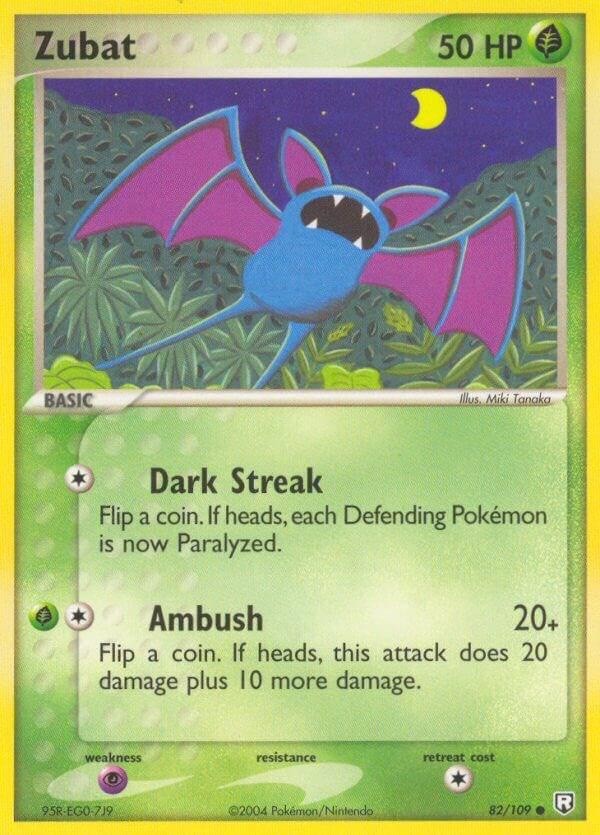 Pokémon TCG - Zubat - 82/109 - Common - Team Rocket Returns [Lightly Played]