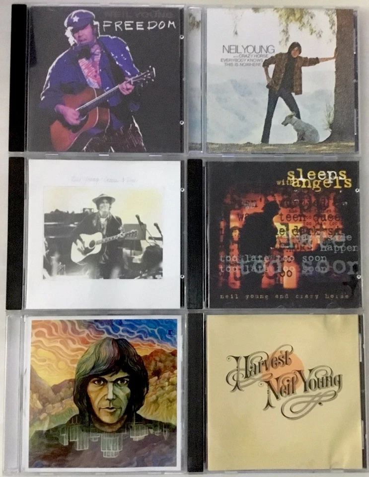 Neil Young, 6 x CD Bundle. (Harvest, Freedom, NY, Comes A Time, Sleeps Wi Angels Foto 3 de 3