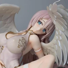 No Box Anime White Angel Beautiful Girl 1/4 Scale Ver.PVC Figure Statue New 19cm