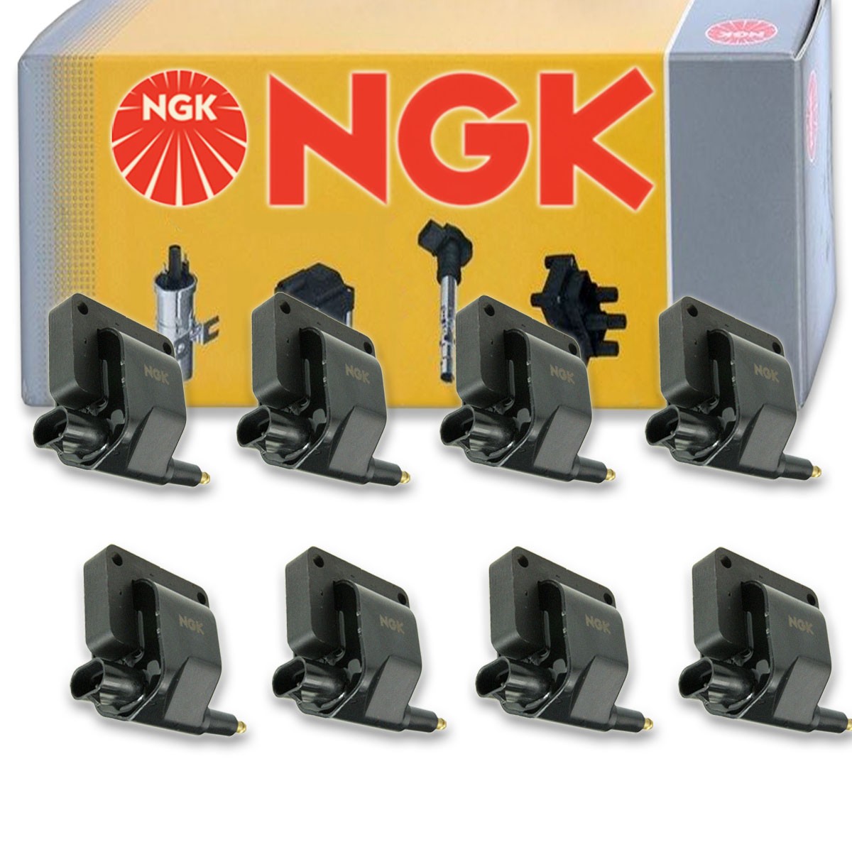 8 pc NGK 48812 U1086 Ignition Coils for UF97T UF97 UF-97 IC41SB IC41 GN10172 se