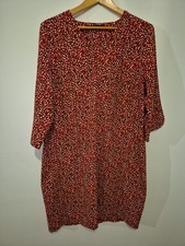 M&s Red 16 Shift Dress