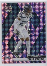 2025 Panini Mosaic Reactive Purple Mosaic Prizm Tariq Woolen #116 00r3