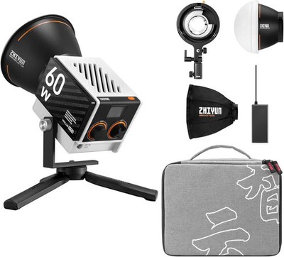 Zhiyun MOLUS G60 Combo 60W Bi-Color LED Light Kit w/Bowens Mount Adapter/Softbox