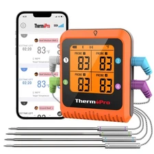 ThermoPro TP930 650FT Wireless Meat Thermometer, Bluetooth Meat Thermometer w...