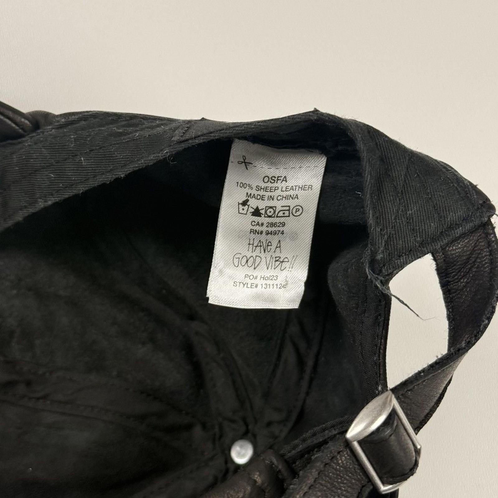 Script Leather Strap Back - image 4