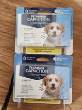 2 x PetArmor Capaction Oral Flea Treatment for Small Dogs 2-25 lbs. 6 tablets
