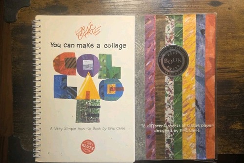 1st Ed You Can Make a Collage Eric Carle How to Book Klutz Papers included New