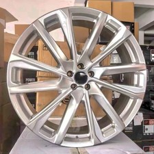 22 Inch Hyper Black Replica 5 Lug Escalade 5x114.3 45 Wheels Rims 20