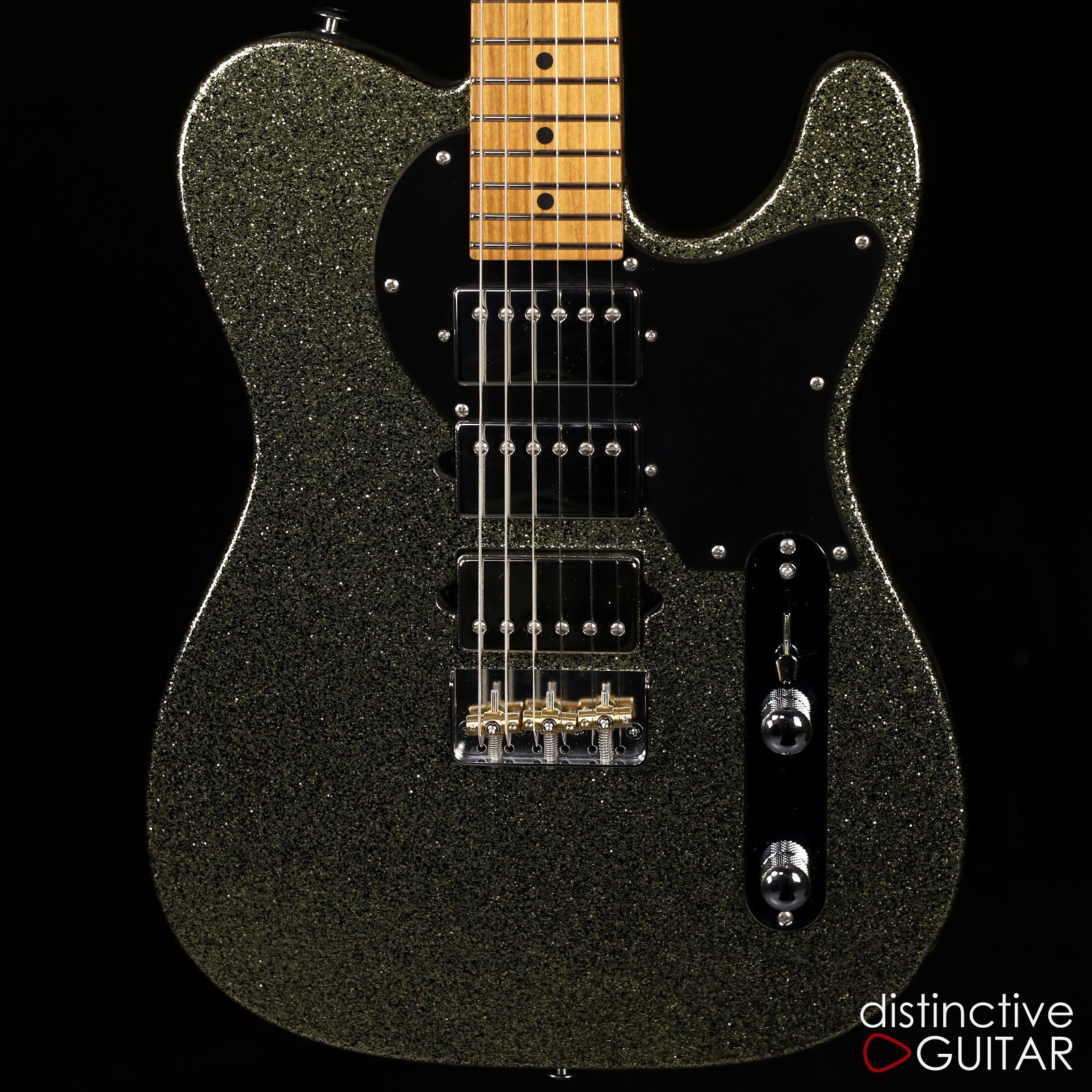 SUHR CLASSIC T CUSTOM GOLD SPARKLE W/ MAPLE NECK ELECTRIC GUITAR THORNBUCKER
