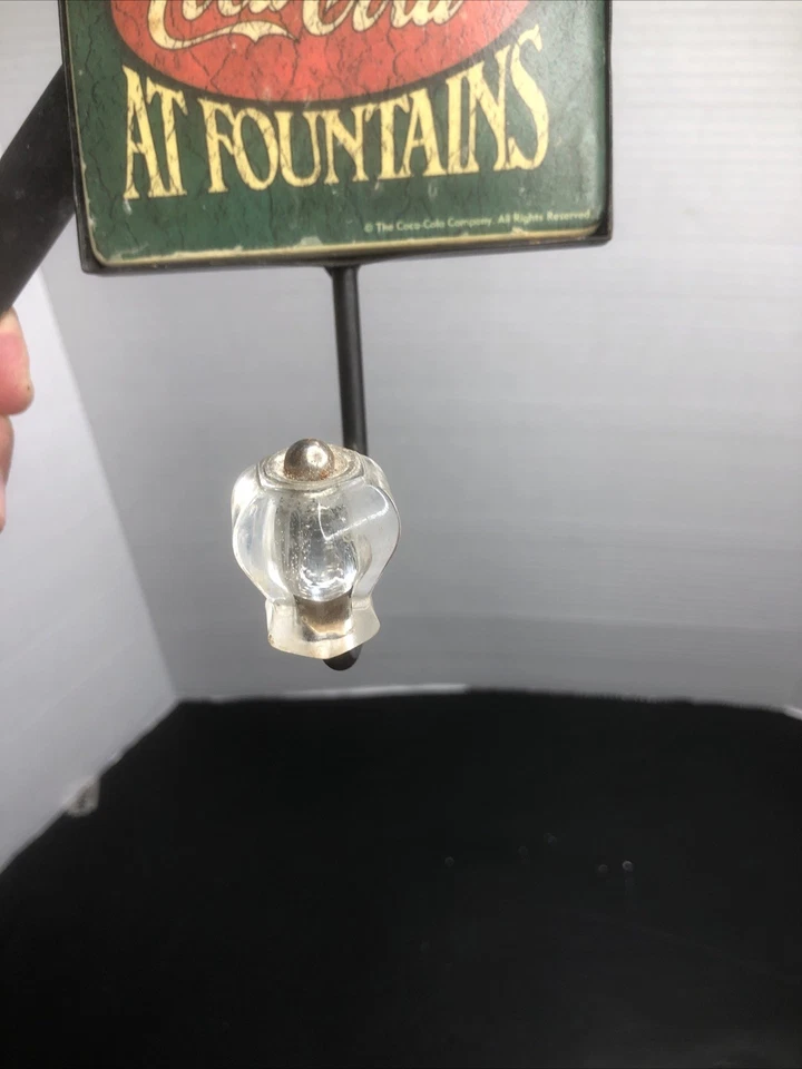 Coca-Cola 4” X 7” Coca-Cola At Fountains In Bottles- Wall Hook 980s Vintage - Image 3 of 4