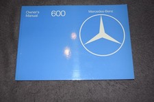 Operating Instructions Owner's Manual Mercedes W100 600 sedan/Pullmann unused