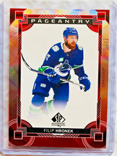 2024-25 SP AUTHENTIC HOCKEY UD PAGEANTRY RED SP P-30 FILIP HRONEK