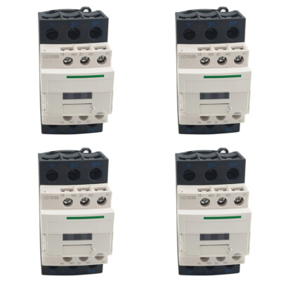 4PCS LC1D25G7 Contactor 120V coil 25A 3P replace Schneider contactor LC1D25G7 AC