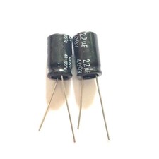 10PCS 22uF 400V 22MFD 400Volt Aluminum Electrolytic Capacitor 10mm 17mm NEW