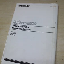 Caterpillar 318c Crawler EXCAVATOR Electrical Schematic manual system diagram