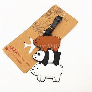 we bare bears luggage tag