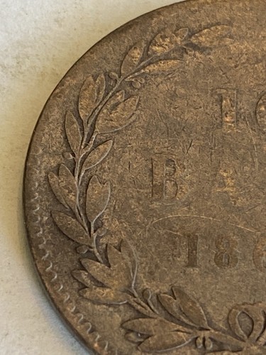 Romania 1867 10 bani coin - Picture 6 of 8