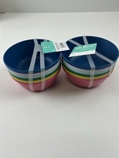 Pillowfort Two Packs Of 6 Each Dishwasher  Microwave Safe Bowls