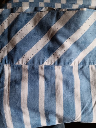 VINTAGE DOPPEL FLACHES LAKEN POLYCOTTON VON UTICA 70er Jahre