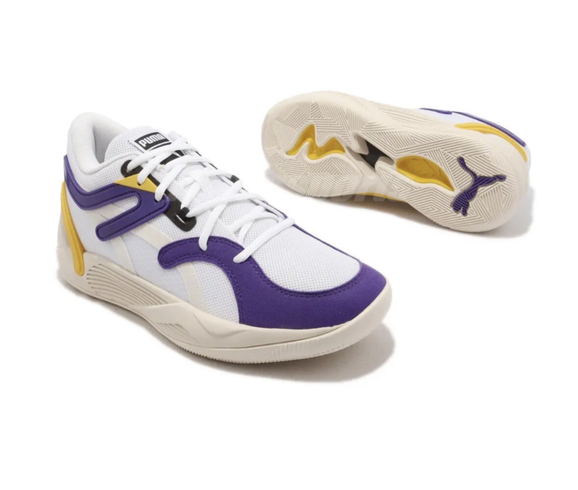 Puma TRC Blaze Court White Spectra Yellow Lakers Men