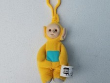 1999 Burger King Teletubbies Yellow Plush Figure Keyring Trl7 40